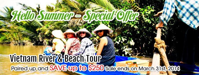 Hello Summer Promotion Mekong Delta Vietnam River Beach Tour