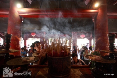 Inside Temple of Literature in Hanoi - Hanoi city tour