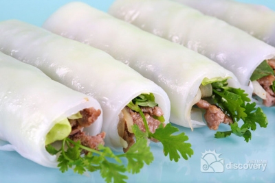 Pho cuon things to eat when traveling to Vietnam - Vietnam gourmet tour