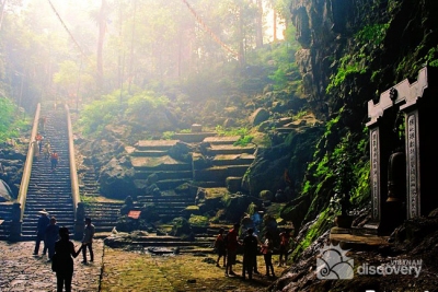 The inner temple in Perfume Pagoda - Day trip from Hanoi