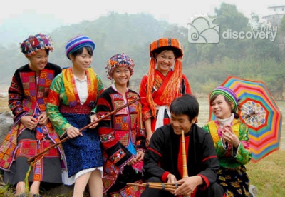 Youths at Khau Vai Love Market Ha Giang Vietnam Northern Tours