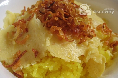 Xoi Xeo Xoi Yen Hanoi sticky rice - Hanoi food tour