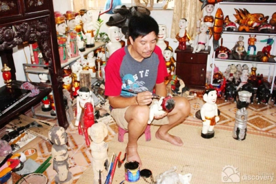 Artisan Liem and his water puppets - Culture tour in Hanoi