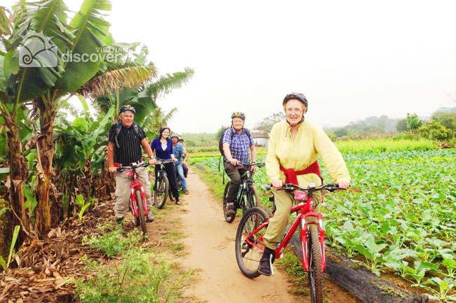 Half-day cycling tour to explore the typical values of Hanoi